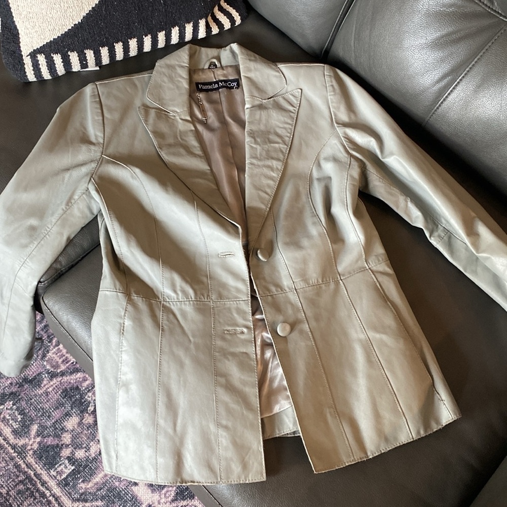 Distressed Leather Jacket - Picture 9 of 10